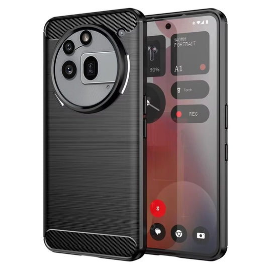 Cover til Nothing Phone (3a) Pro, Techsuit, Carbon, Sort