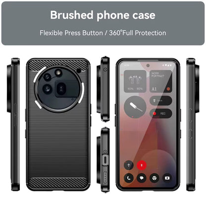 Case for Nothing Phone (3a) Pro, Techsuit, Carbon, Black