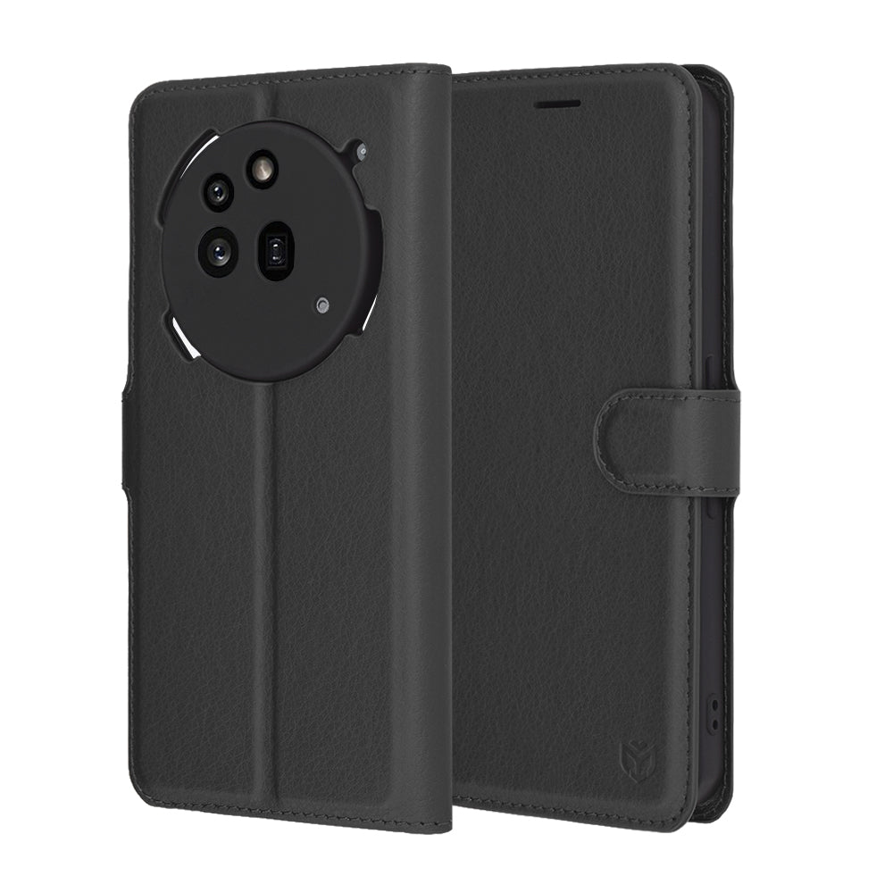 Cover til Nothing Phone (3a) Pro, Techsuit, Leather Folio, Sort