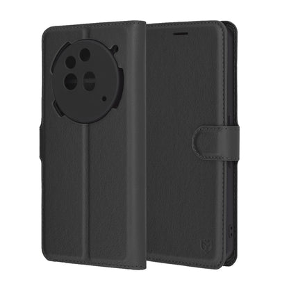 Cover til Nothing Phone (3a) Pro, Techsuit, Leather Folio, Sort
