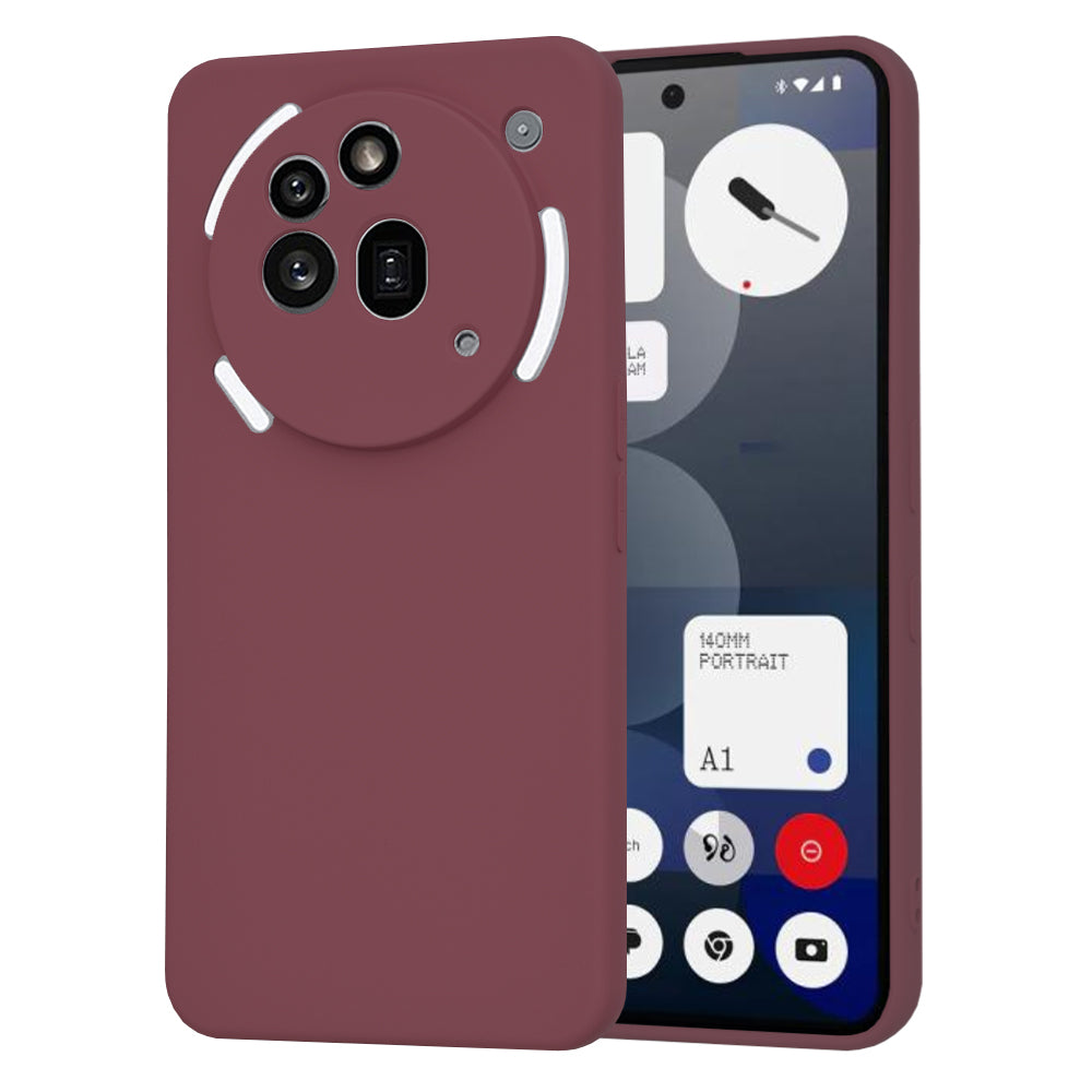 Cover til Nothing Phone (3a) Pro, Techsuit, SoftFlex, Vinrød