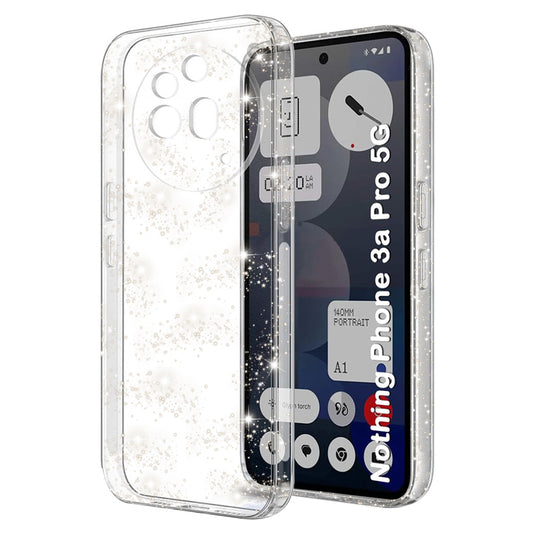 Cover til Nothing Phone (3a) Pro, Techsuit, SparkleSkin, Transparent