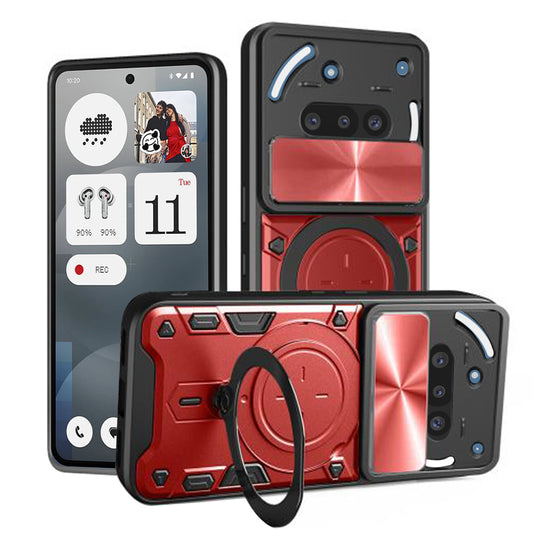 Cover til Nothing Phone (3a), Techsuit, CamGuard Pro, Rød
