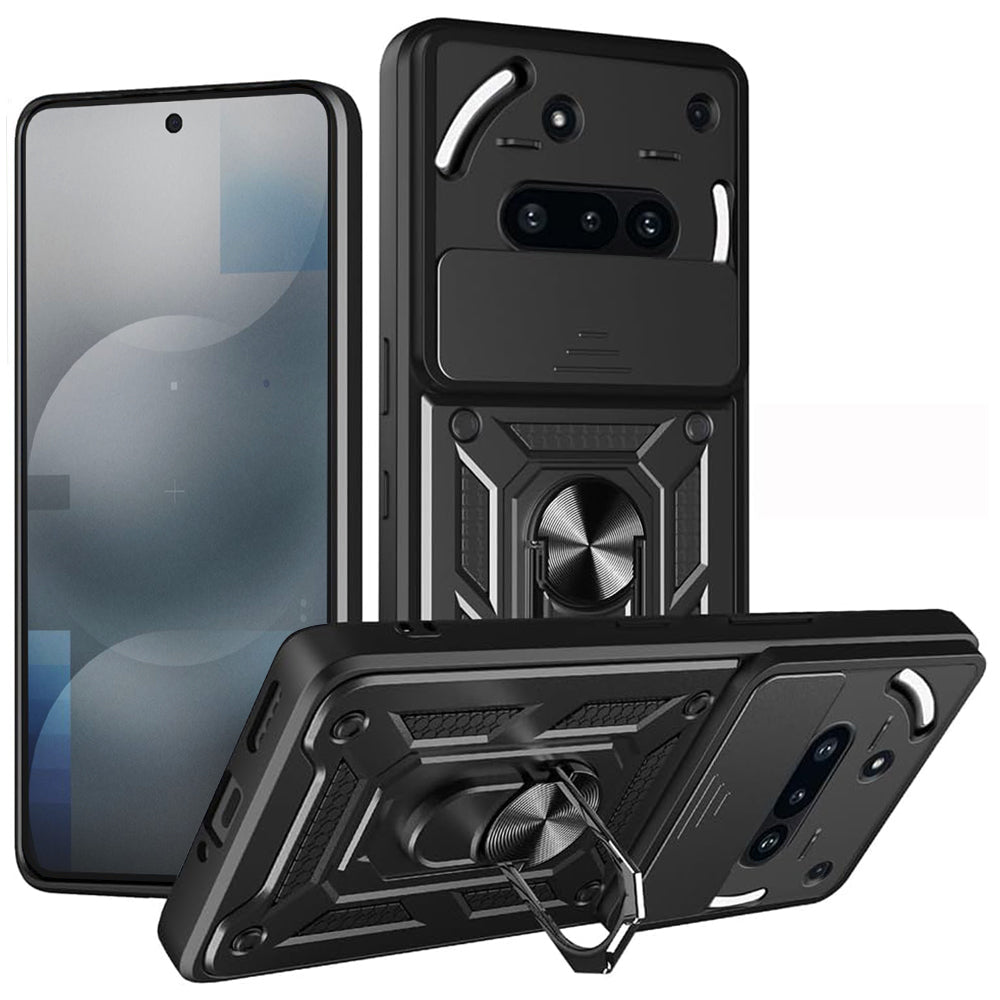 Cover til Nothing Phone (3a), Techsuit, CamShield, Sort