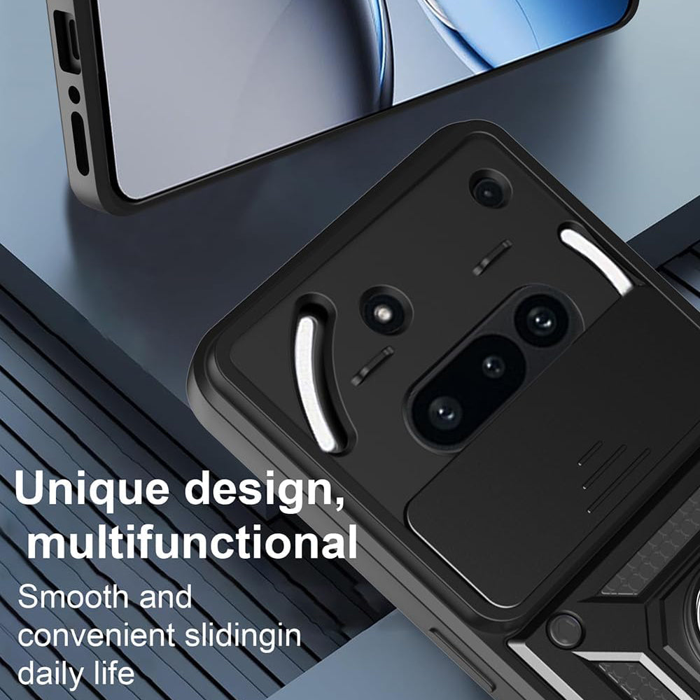 Cover til Nothing Phone (3a), Techsuit, CamShield, Sort