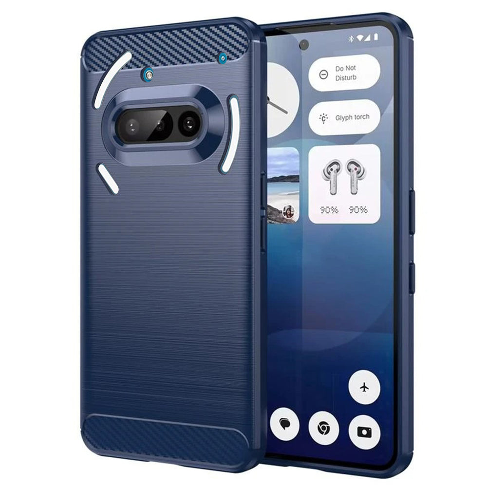 Cover til Nothing Phone (3a), Techsuit, Carbon, Blå