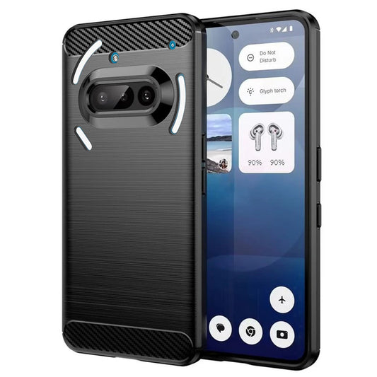 Cover til Nothing Phone (3a), Techsuit, Carbon, Sort