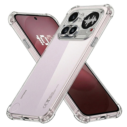 Etui til Nothing Phone (4a) Pro, Techsuit, Shockproof Clear, Gennemsigtig