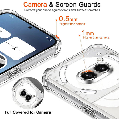 Etui til Nothing Phone (4a), Techsuit, Shockproof Clear, Gennemsigtig