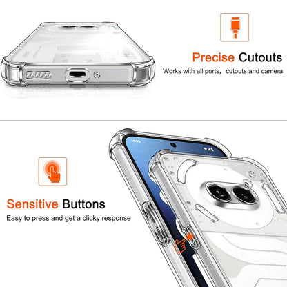 Etui til Nothing Phone (4a), Techsuit, Shockproof Clear, Gennemsigtig