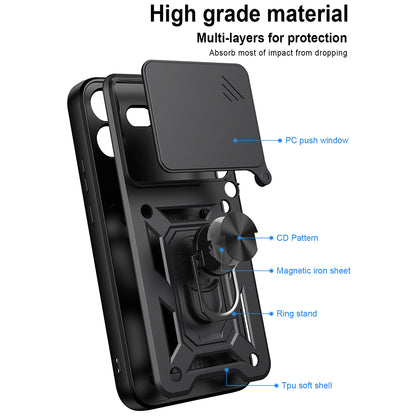 Cover til Nothing Phone (4b), Techsuit, CamShield, Blå