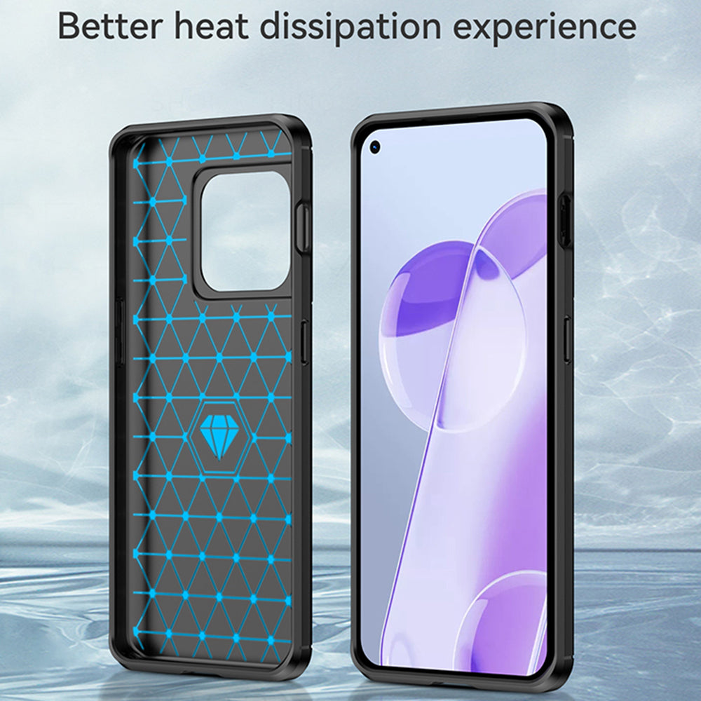Cover til OnePlus 10 Pro, Techsuit, Carbon, Sort