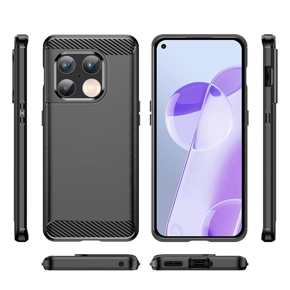 Cover til OnePlus 10 Pro, Techsuit, Carbon, Sort