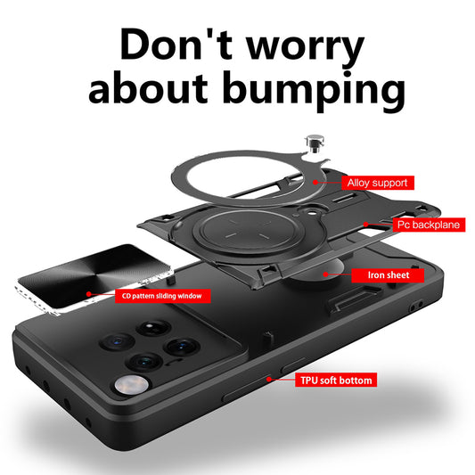 Cover til OnePlus 12, Techsuit, CamGuard Pro, Sort