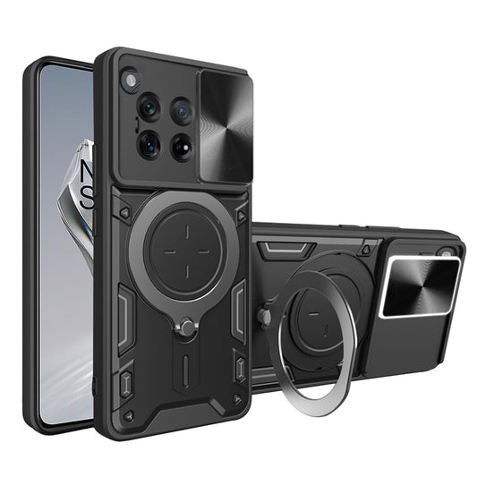 Cover til OnePlus 12, Techsuit, CamGuard Pro, Sort