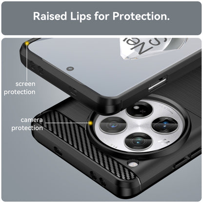 Cover til OnePlus 12, Techsuit, Carbon, Sort