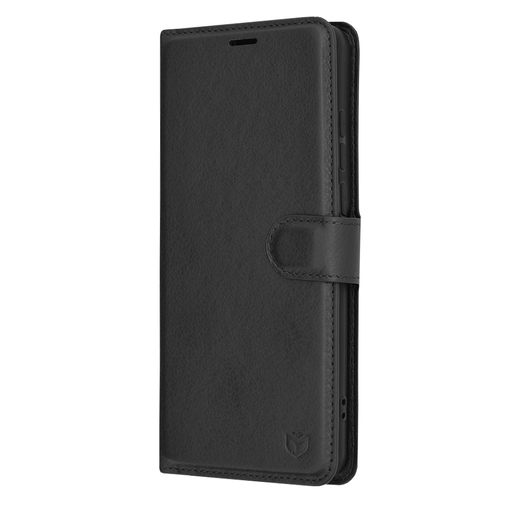 Cover til OnePlus 12, Techsuit, Leather Folio, Sort