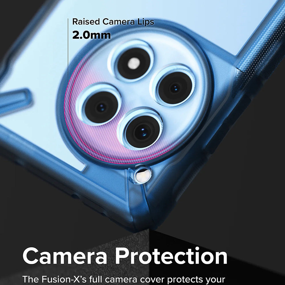 Etui til OnePlus 12R, Ringke, Fusion X, Blå