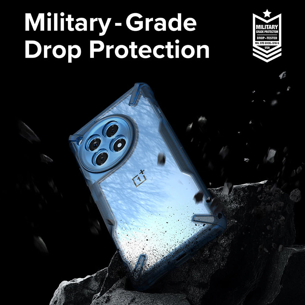 Etui til OnePlus 12R, Ringke, Fusion X, Blå