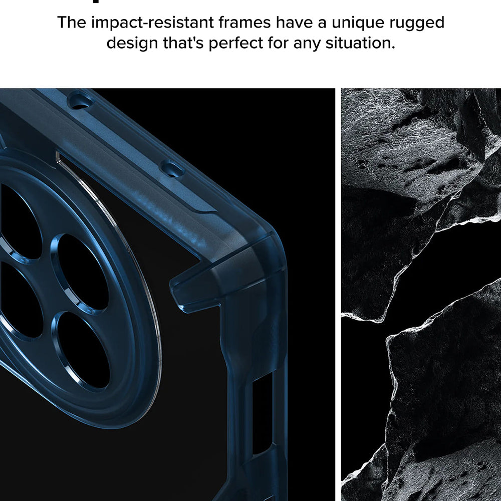 Etui til OnePlus 12R, Ringke, Fusion X, Blå