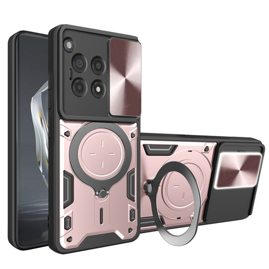 Cover til OnePlus 12R, Techsuit, CamGuard Pro, Lyserød Guld
