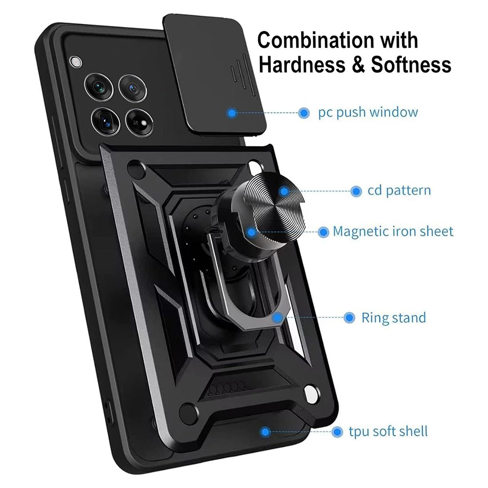 Cover til OnePlus 12R, Techsuit, CamShield, Sort