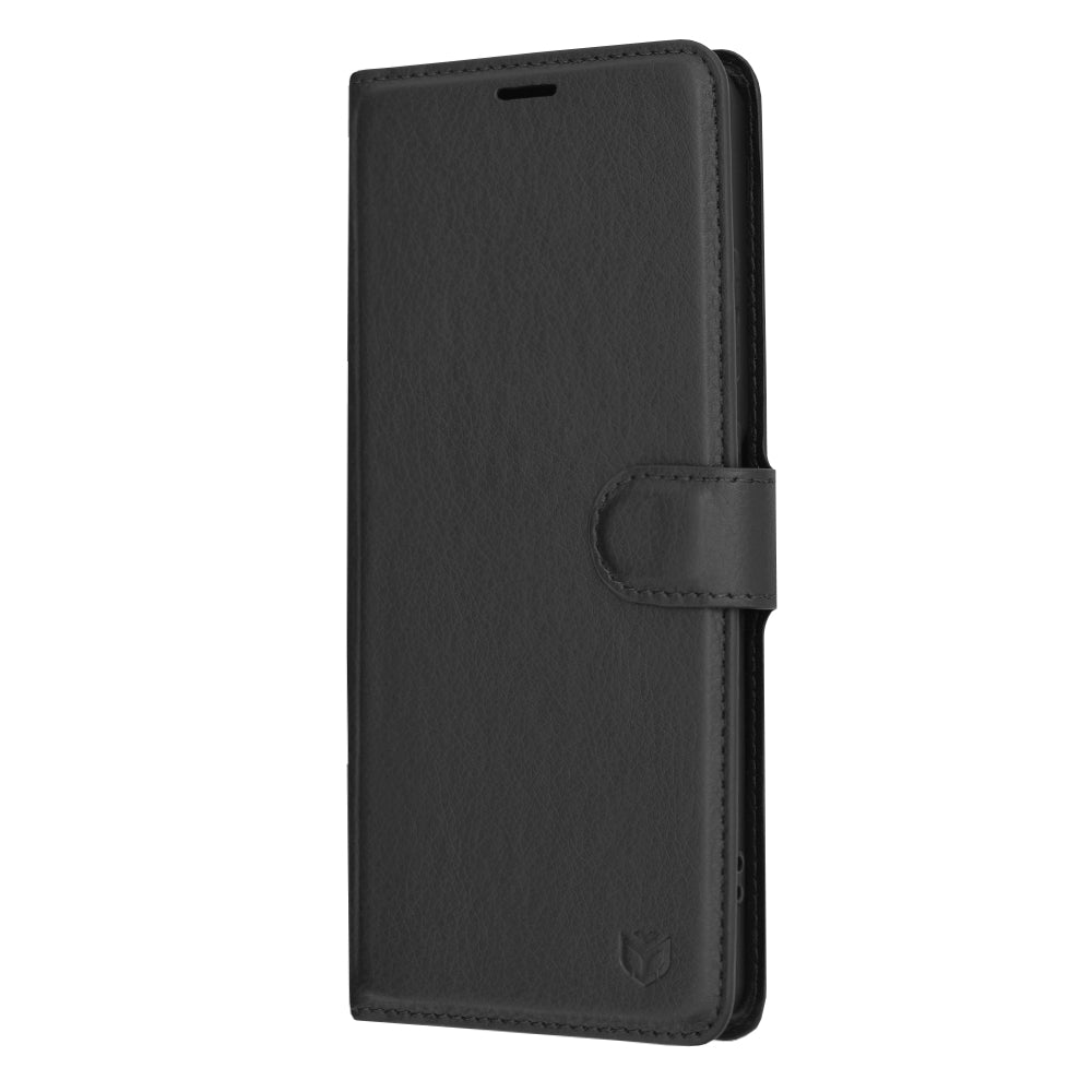 Cover til OnePlus 12R, Techsuit, Leather Folio, Sort