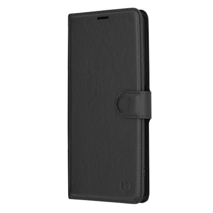 Cover til OnePlus 12R, Techsuit, Leather Folio, Sort