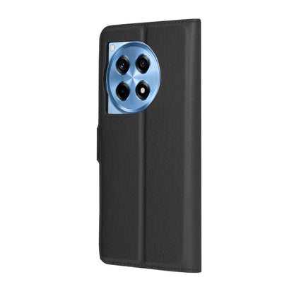Cover til OnePlus 12R, Techsuit, Leather Folio, Sort