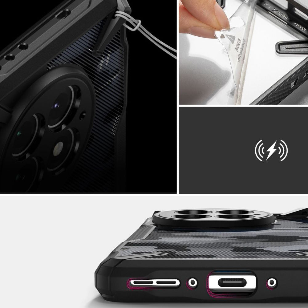 Etui til OnePlus 13, Ringke, Fusion X Design, Camouflage