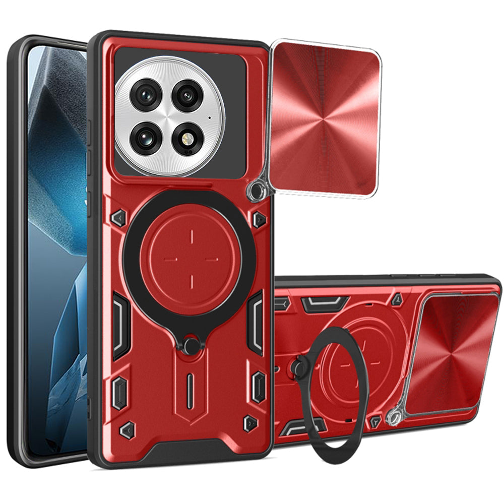 Cover til OnePlus 13, Techsuit, CamGuard Pro, Rød
