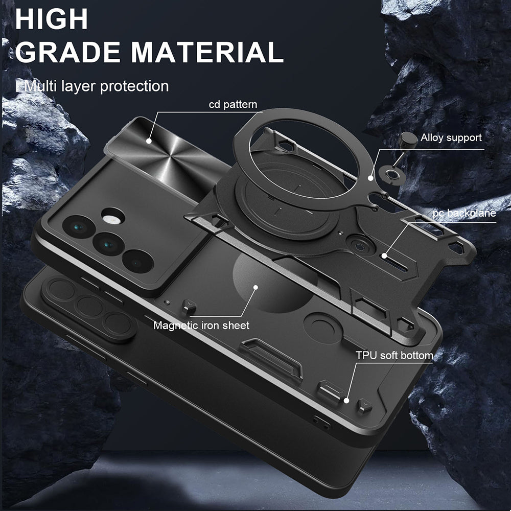 Cover til OnePlus 13R, Techsuit, CamGuard Pro, Lilla