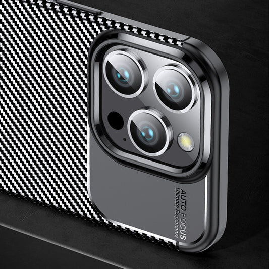 Cover til OnePlus 13R, Techsuit, CarbonFiber, Sort