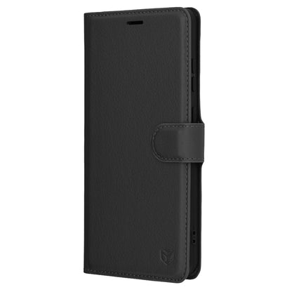 Cover til OnePlus 13R, Techsuit, Leather Folio, Sort