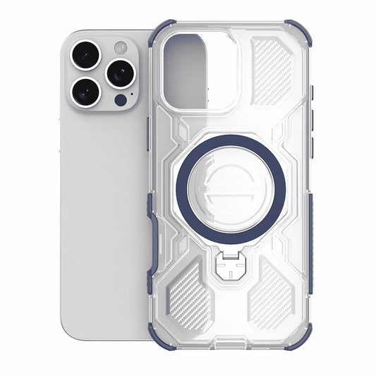 Etui til OnePlus 15, Techsuit, Carbon Shield Pro, Blå