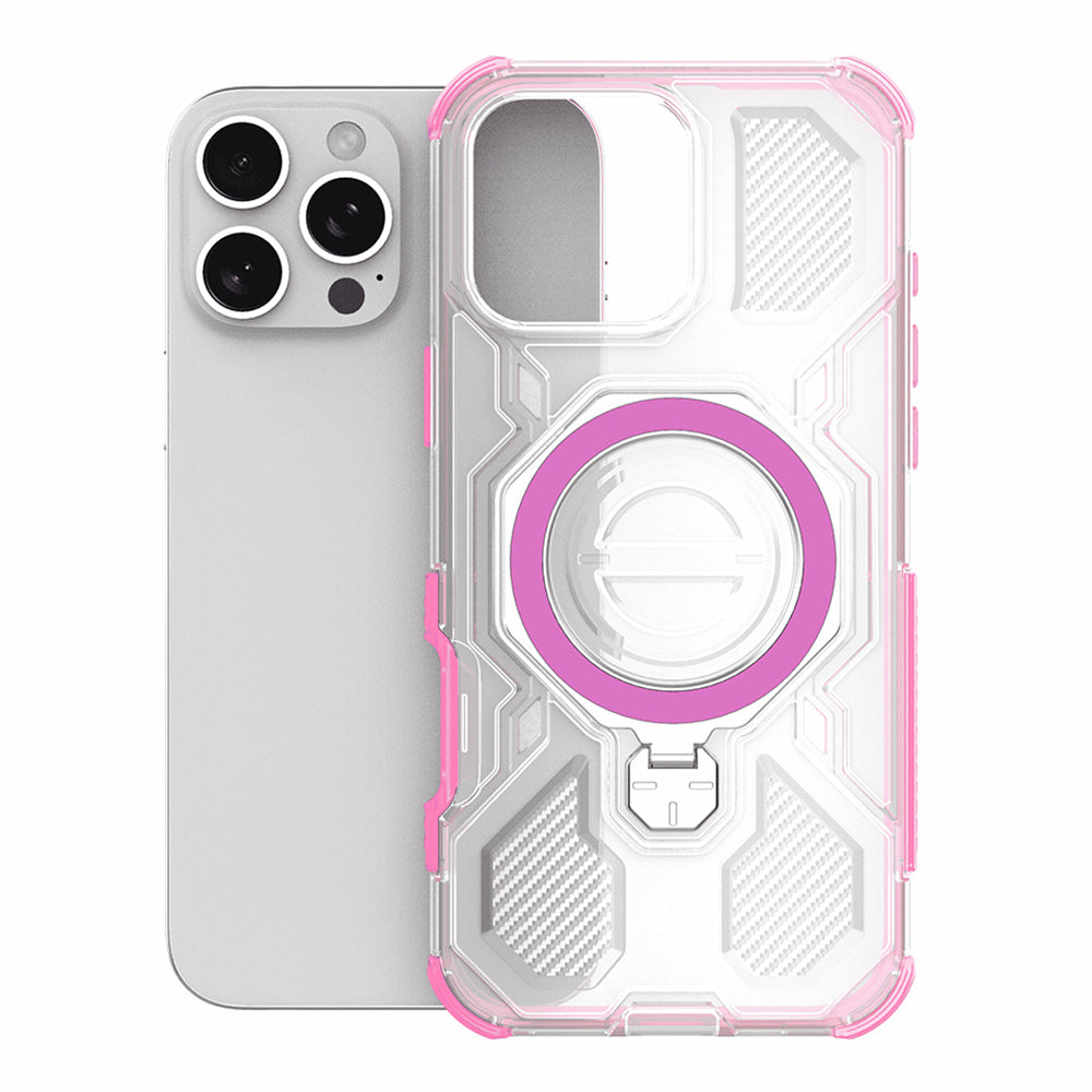 Etui til OnePlus 15, Techsuit, Carbon Shield Pro, Pink