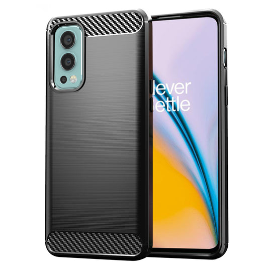 Cover til OnePlus Nord 2 5G, Techsuit, Carbon, Sort