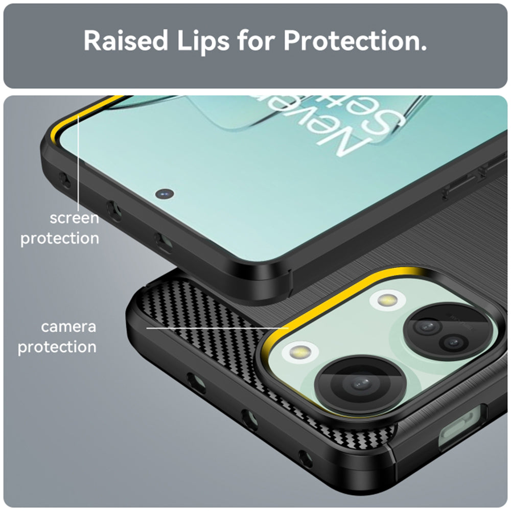 Cover til OnePlus Nord 3, Techsuit, Carbon, Sort