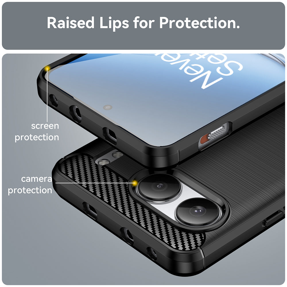 Cover til OnePlus Nord 4, Techsuit, Carbon, Sort