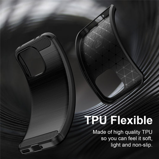 Cover til OnePlus Nord 6, Techsuit, Carbon, Sort