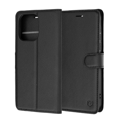 Cover til OnePlus Nord 6, Techsuit, Leather Folio, Sort