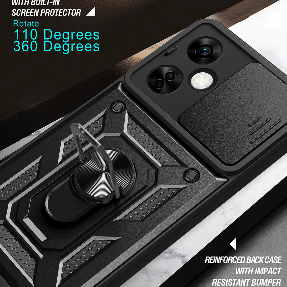 Cover til OnePlus Nord CE 3 Lite, Techsuit, CamShield, Sort