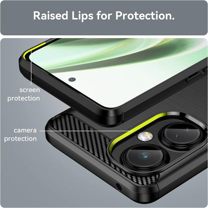 Cover til OnePlus Nord CE 3 Lite, Techsuit, Carbon, Sort