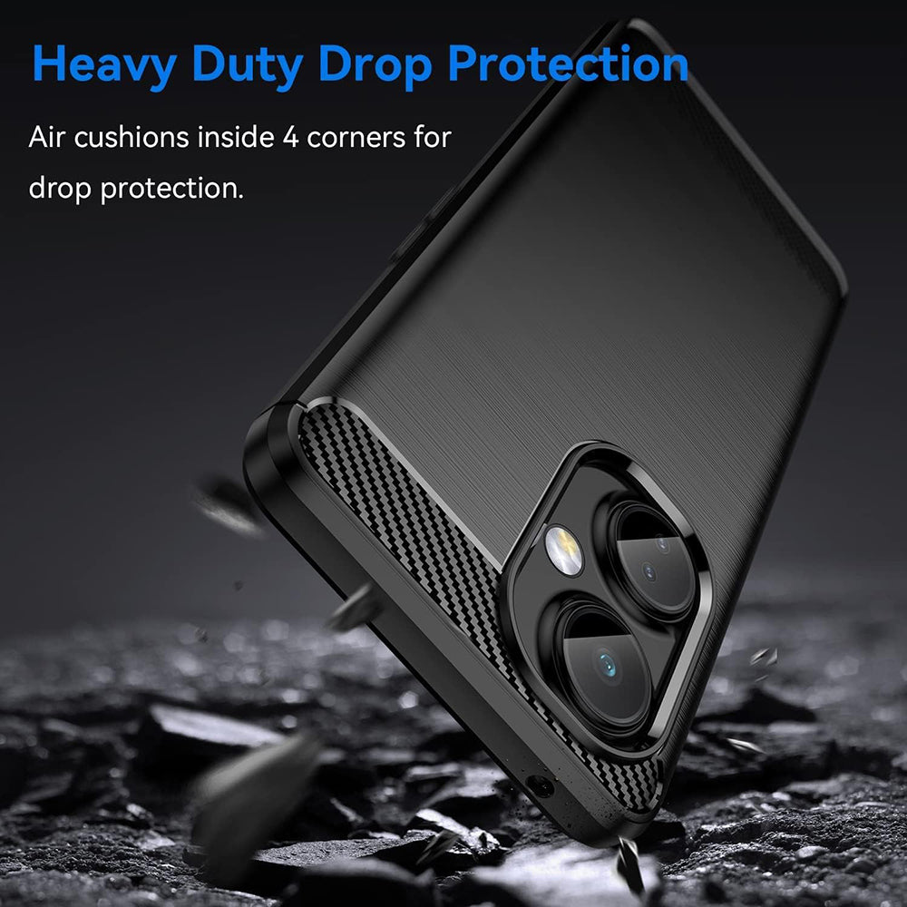 Cover til OnePlus Nord CE 3 Lite, Techsuit, Carbon, Sort