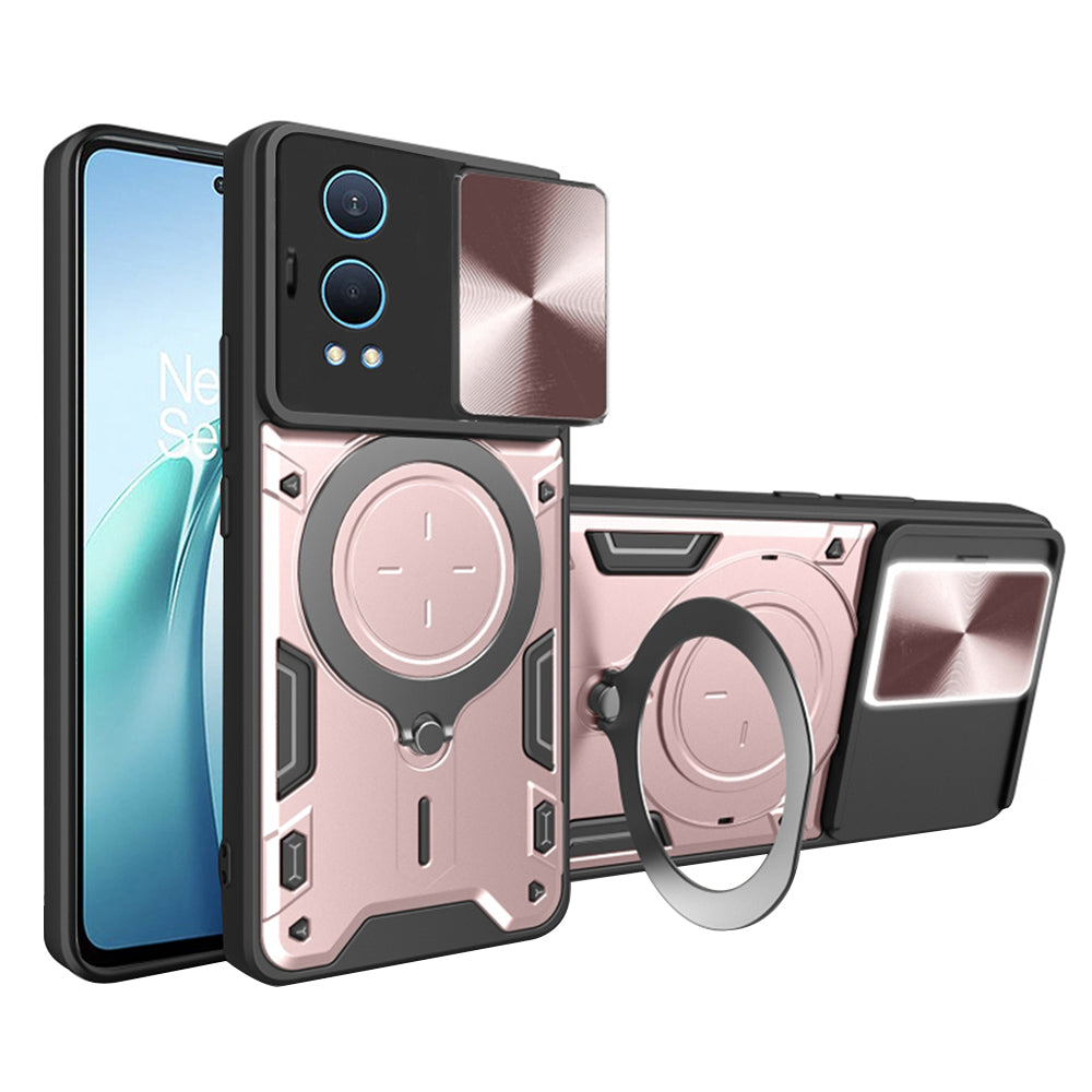 Cover til OnePlus Nord CE4 Lite, Techsuit, CamGuard Pro, Lyserød Guld
