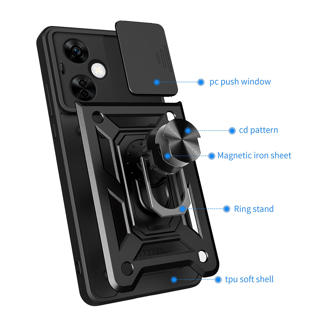 Cover til OnePlus Nord CE4 Lite, Techsuit, CamShield, Pink