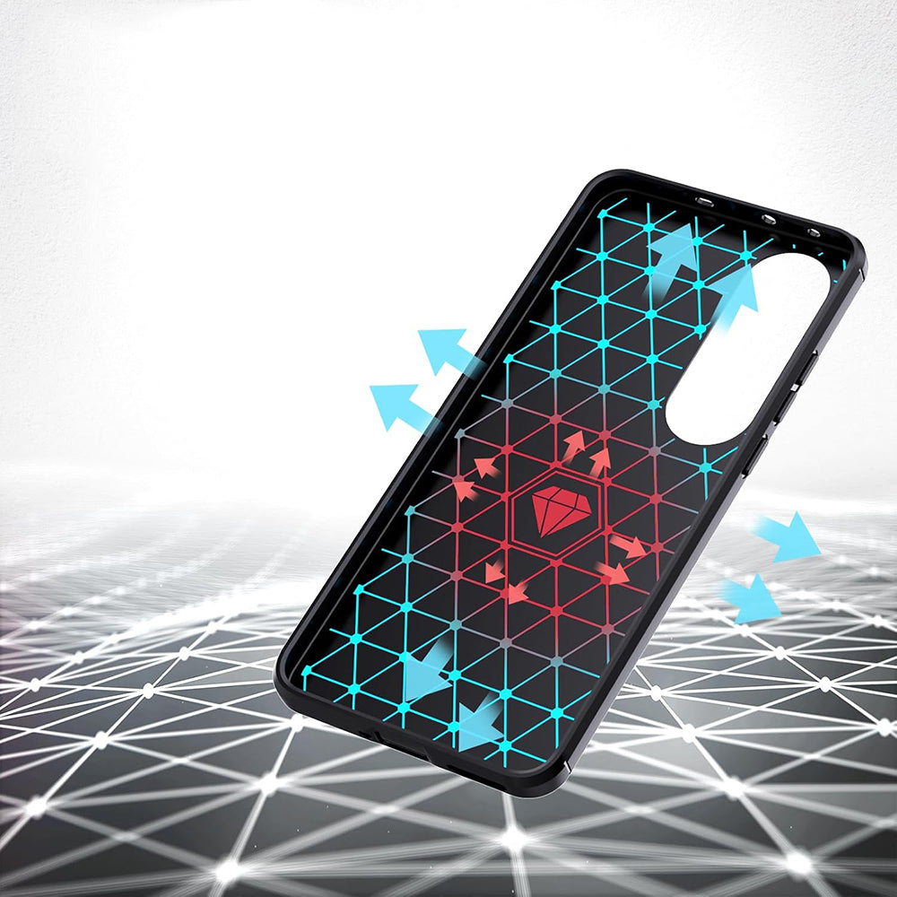 Cover til OnePlus Nord CE4 Lite, Techsuit, Carbon, Sort