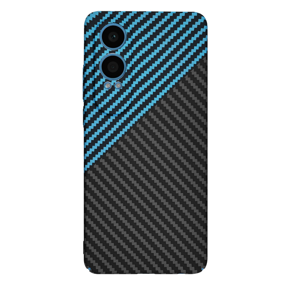 Cover til OnePlus Nord CE4 Lite, Techsuit, Carbonite FiberShell, Sort Blå