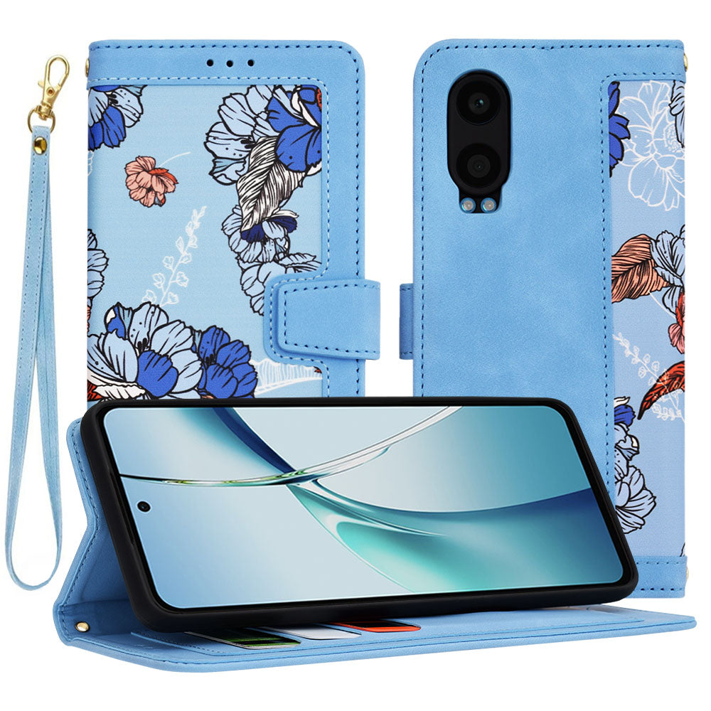 Cover til OnePlus Nord CE4 Lite, Techsuit, FlipCraft, Blå