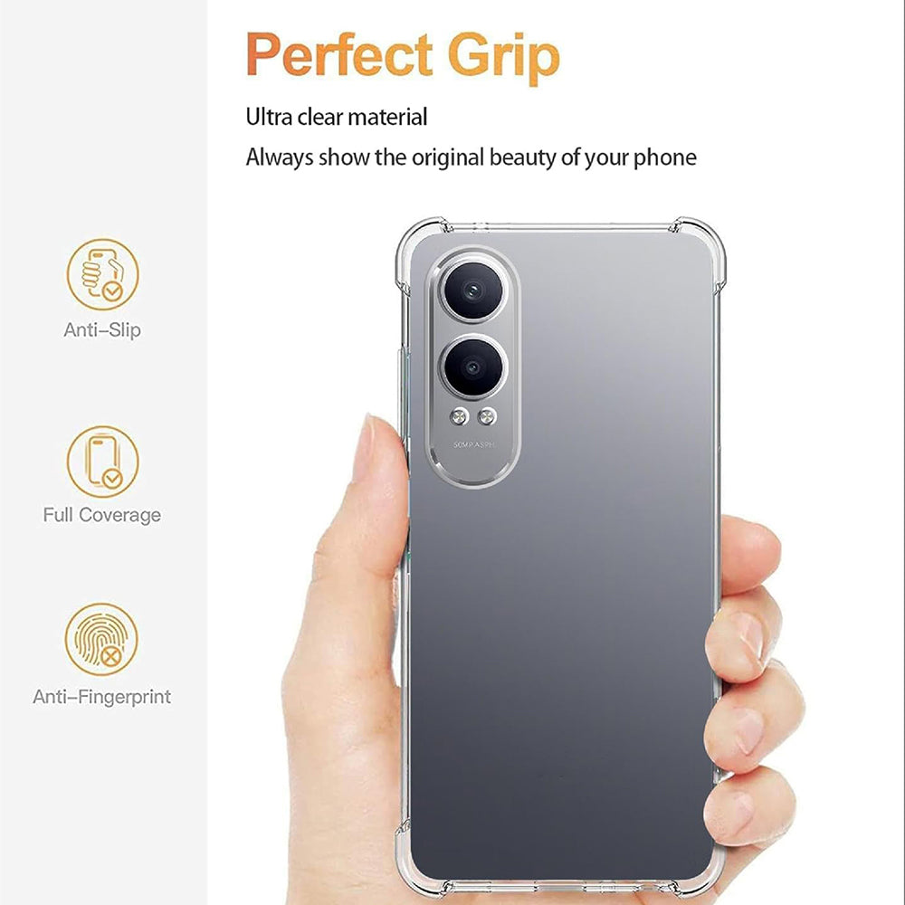 Cover til OnePlus Nord CE4 Lite, Techsuit, Stødabsorberende Klar, Transparent